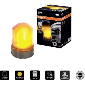 Revolving Warning Light Osram Beacon Light H1 24Volt 2200K 150 x 193 mm Orange RΒL101-image-6309736