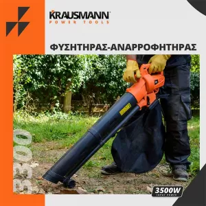 Elektrischer Handbläser 3500W mit Geschwindigkeitsregelung Krausmann 3300-image-6309858