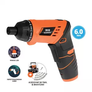 Akku-Schraubendreher mit LED-Taschenlampe 3.6V Krausmann 7010-image-6309910
