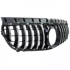 Front Grille suitable for Mercedes-Benz B-Class W246 14-18 GT A Design Panamericana Look Black/Chrome 1 Pc-image-6310110