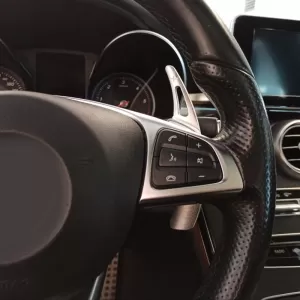 Paddles Shift Aluminium suitable for Mercedes-Benz C-Class W205 / GLC / GLE / S-Class / CLA / GLA Silver 2 Pieces-image-6310187