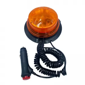 Revolving Warning Light Screw Magnetic And Suction Cup Led 12V/24V 13x7cm Orange-image-6310256