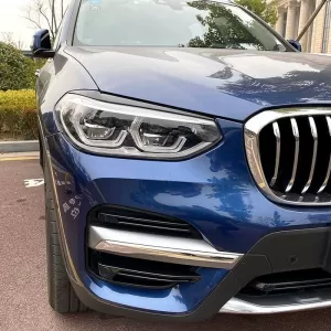 Headlight Covers Eyebrows Suitable for BMW X3 G01 & X4 G02 2018+ Painted Glossy Black 2 Pcs-image-6310381