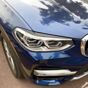 Headlight Covers Eyebrows Suitable for BMW X3 G01 & X4 G02 2018+ Painted Glossy Black 2 Pcs-image-6310383
