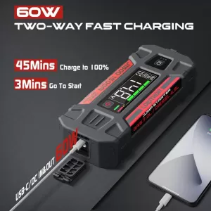 Car Booster, Powerbank, Led Light 3 in 1 Lokithor J1500 12 Volt 1500A-image-6310455