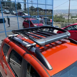 Car Roof Rack Metal Black Aero 