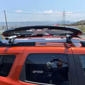 Car Roof Rack Metal Black Aero 