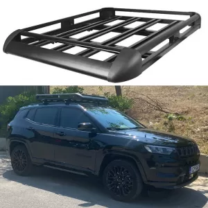 Car Roof Rack Aluminium Black Aero 140x100cm 28831-image-6310504