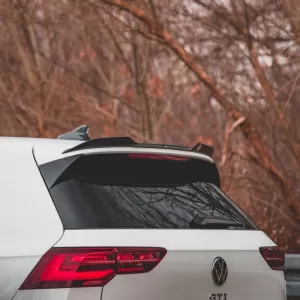 Roof Spoiler Add On suitable for VW Golf VIII (8) 20+ GTI & R-Line Bumper Glossy Black V.2 Maxton Design From ABS Plastic 1pc-image-6310914