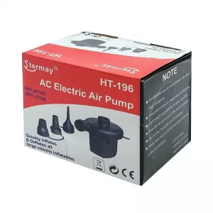 Electric Air Pump Inflator suitable for Inflatables Camping Bed Pool 12V 220V HT-196 1 Piece-image-6311020
