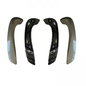 Door Handles (inside car) suitable for Renault Megane 3 09-17 / Fluence 09-15 Left & Right Front Door Set 4 Pcs Smoke Grey