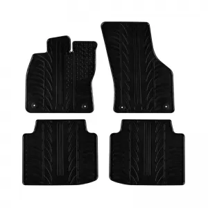 Rubber Car Mats Gledring 0643 suitable for Tesla Model 3 2017-2020 Hatchback Automatic Black 5 Pieces-image-6311396