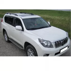 Roof Rails suitable for Toyota Land Cruiser Prado FJ150 2009+ Roof-Rails Aluminium Black 2 Pieces-image-6311463