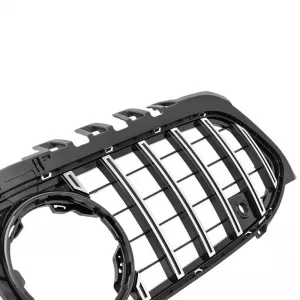Front Grille suitable for Mercedes-Benz A-Class W177 18+ GT A Design Panamericana Look Black/Chrome 1 Pc-image-6311631