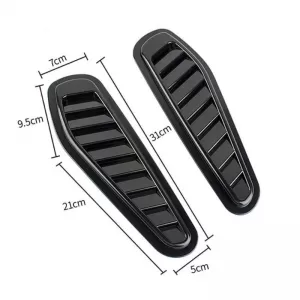 Bonnet Air Vent suitable for BMW GTR Style 33 x 11 x 1.5cm Black 2 Pcs-image-6311668