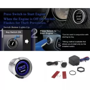 Motor Start / Stopp Pivot Illumi Starter 12V Led Blau-image-6311704