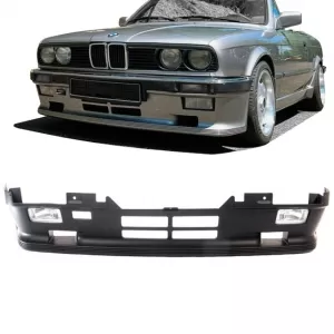 Front Bumper suitable for BMW 3 E30 83-85 Pre-Facelift M-Technik 1 Look With Fog Lights-image-6311756