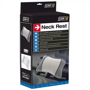Neck Cushion suitable for Car Seat Grey 26x15cm 1 Piece Car+ ACA1000-image-6311875