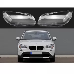 Headlights Lens Glasses suitable for BMW X1 E84 09-15 2 Pcs-image-6311902