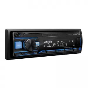 Radio USB Aux Bluetooth 1 Din Alpine UTE-200BT cu Iluminare RGB Variabilă