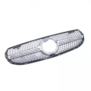 Front Grille suitable for Mercedes-Benz GLC-Class X253 19+ Facelift Diamond Look Silver/Chrome-image-6312150