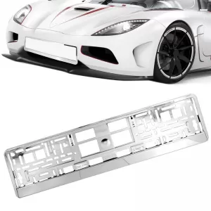 Licence Plate Frame Plastic Chrome 1 Pc 20369-image-6312194