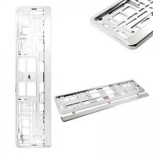 Licence Plate Frame Plastic Chrome 1 Pc 20369-image-6312195