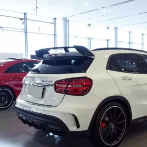 Roof Spoiler suitable for Mercedes-Benz GLA X156 14-19 A Design GLA45 Look Glossy Black From Abs Plastic-image-6312212