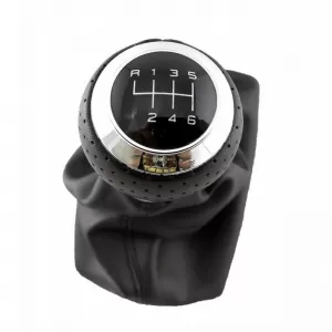 Shift Knob With Boot Black Suitable for Audi A4 B6/B7 With 6 Speed New-image-6312222
