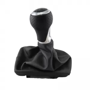 Shift Knob With Boot Black Suitable for Audi A4 B6/B7 With 6 Speed New-image-6312224