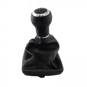 Shift Knob With Boot Black Suitable for Audi A4 B6/B7 With 6 Speed New-image-6312225