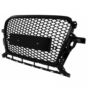 Front Grille suitable for Audi Q5 8R Facelift 12-15 RSQ5 Look Honeycomb Gloss Black 1Pc-image-6312321