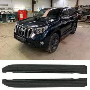 Side Steps Running Boards suitable for Toyota Land Cruiser Prado FJ150 2010+ Black 2 pcs-image-6312339