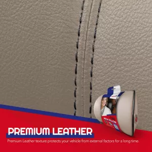 Car Neck Pillow Pad Beige Leather Otom NPW-104 1 Piece-image-6312373