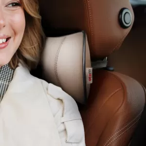 Car Neck Pillow Pad Beige Leather Otom NPW-104 1 Piece-image-6312374