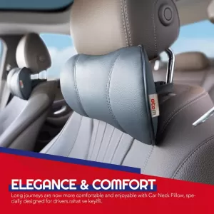Car Neck Pillow Pad Dark Grey Leather Otom NPW-103 1 Piece-image-6312380