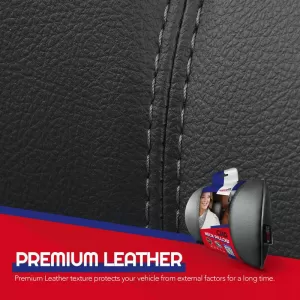 Car Neck Pillow Pad Black With Smoke Stitch Leather Otom NPW-101 1 Piece-image-6312417