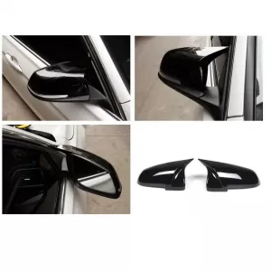 Mirror Covers suitable for BMW 5 F10 / F11 LCI (Facelift), 6 F06, F12, F13, 7 F02, F03, F04, 14-18 M4 Look Glossy Black 2 Pieces-image-6312472