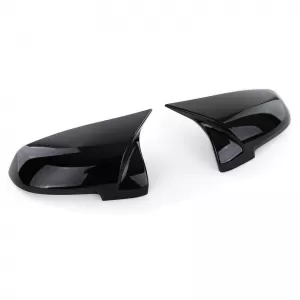 Mirror Covers suitable for BMW 5 F10 / F11 LCI (Facelift), 6 F06, F12, F13, 7 F02, F03, F04, 14-18 M4 Look Glossy Black 2 Pieces-image-6312474