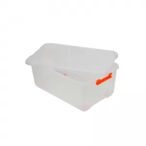 Plastic Storage Box With Cap Transparent 58x37.5x23.5cm 35Lt Tactix 320280-image-6312609