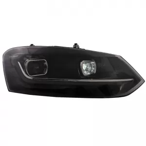 Headlights Set Suitable for VW Polo 6R/6C 09-17 DRL New Design & Dynamic Signal H7 With Motor Carrier-image-6312758