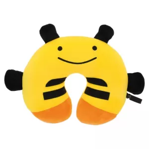 Perna de gât pentru călătorie Happy Confort Bee 27cm x 23cm Negru-Galben 1 Bucată