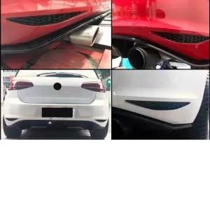Rear bumper Reflectives Delete Kit suitable for VW Golf VII (7) 13-17 GTI Honeycomb 2 pcs-image-6313053