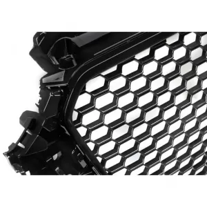 Front Bumper suitable for Audi A3 8V 11-16 Hatchback / Sportback RS3 Look With Grille Glossy Black-image-6313141