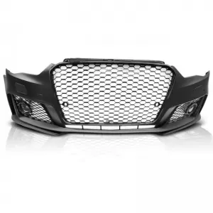 Front Bumper suitable for Audi A3 8V 11-16 Hatchback / Sportback RS3 Look With Grille Glossy Black-image-6313143