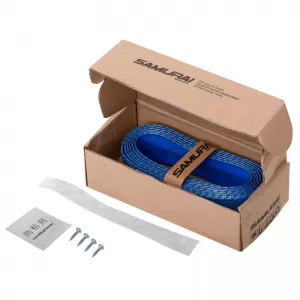 Front Spoiler Universal Samurai Lip Safe & Style 2500mm Blue Carbon 1 pc-image-6313359