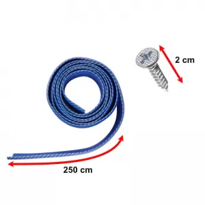 Front Spoiler Universal Samurai Lip Safe & Style 2500mm Blue Carbon 1 pc-image-6313363