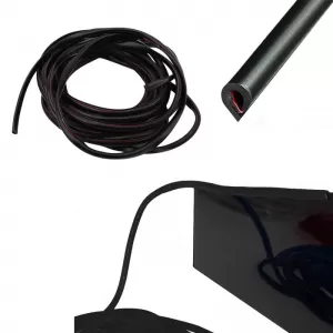 Türverkleidungsschutz Auto Schwarz mit doppelseitigem Klebeband 5mm x 5mm x 15 Meter-image-6313370