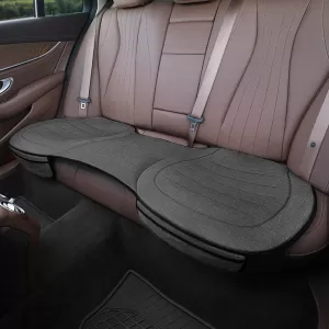 Bottom Seat Cushion Suitable for Otom With Front Pockets from Linen Fabric Smoke Grey CRLN-102 1 Piece-image-6313463