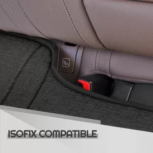 Bottom Seat Cushion Suitable for Otom With Front Pockets from Linen Fabric Black CRLN-101 1 Piece-image-6313474